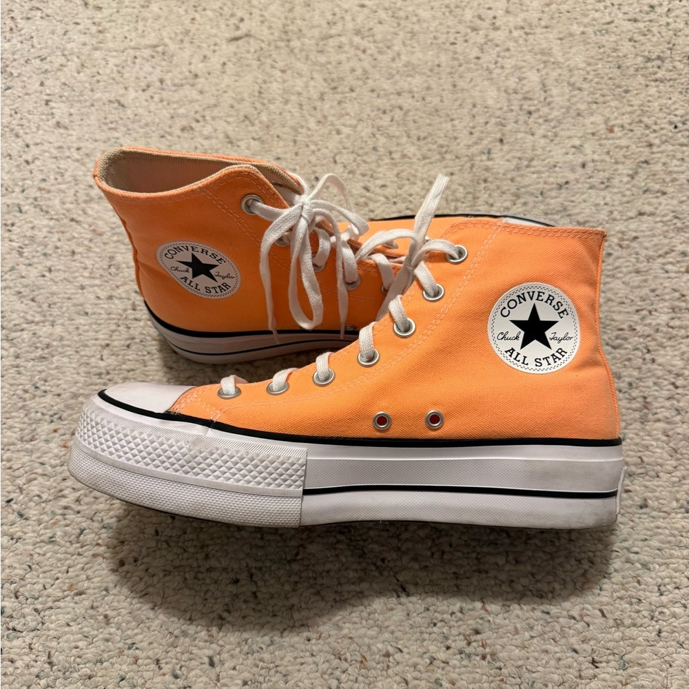 Peach Beam Platform Converse